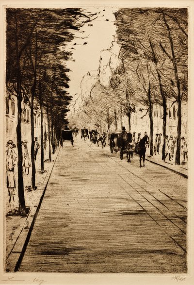 Berlin Cab - Right - Waiting in the Tiergarten II by Lesser Ury